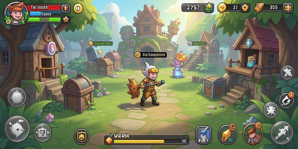 Tangkapan layar utama <strong>2757</strong> menampilkan gameplay Idle yang seru dan mendebarkan.