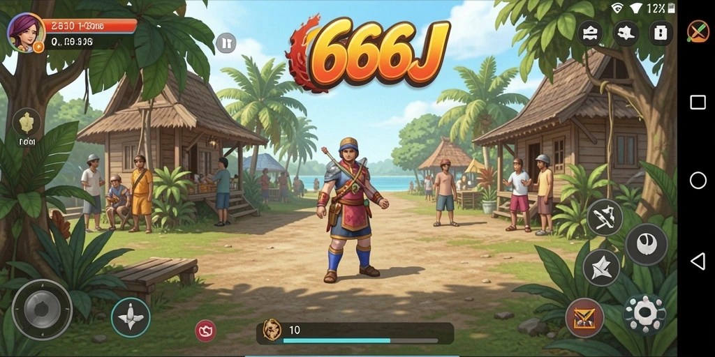 Gameplay menarik dari 666J dengan grafis cerah dan interaktif.