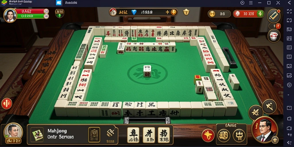 Menampilkan gameplay menarik dalam permainan Mahjong AA62.