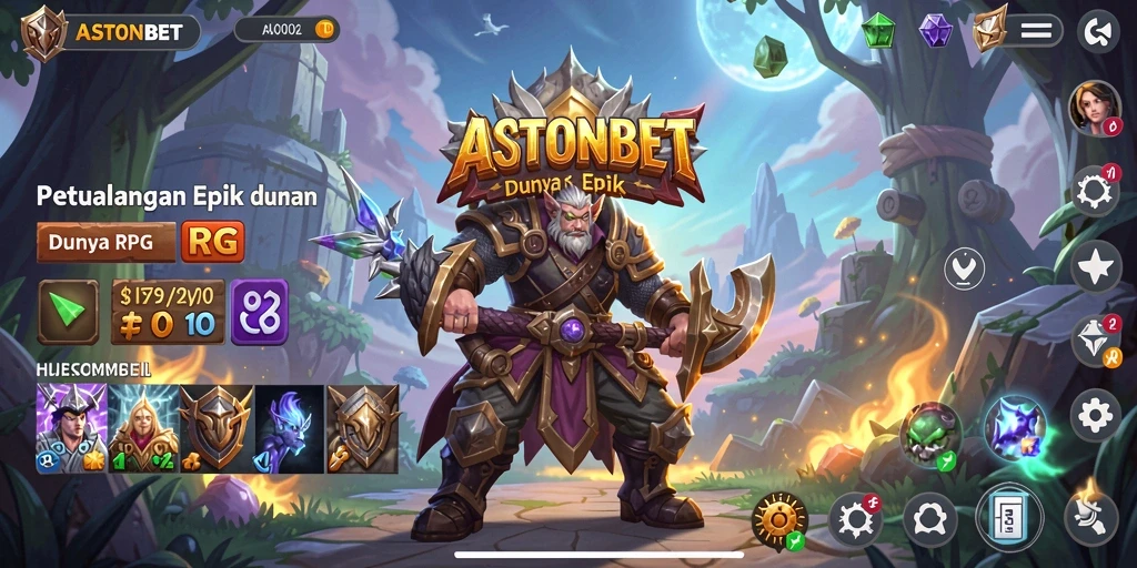 Tampilan gameplay RPG yang mendebarkan dan dinamis.