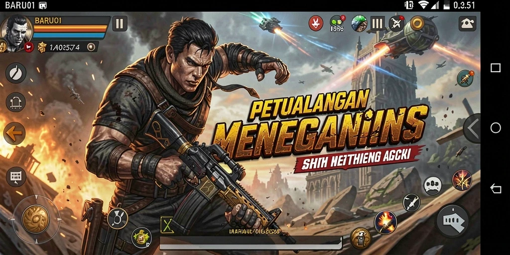 Screenshot utama dari gameplay BARU01 yang memukau.