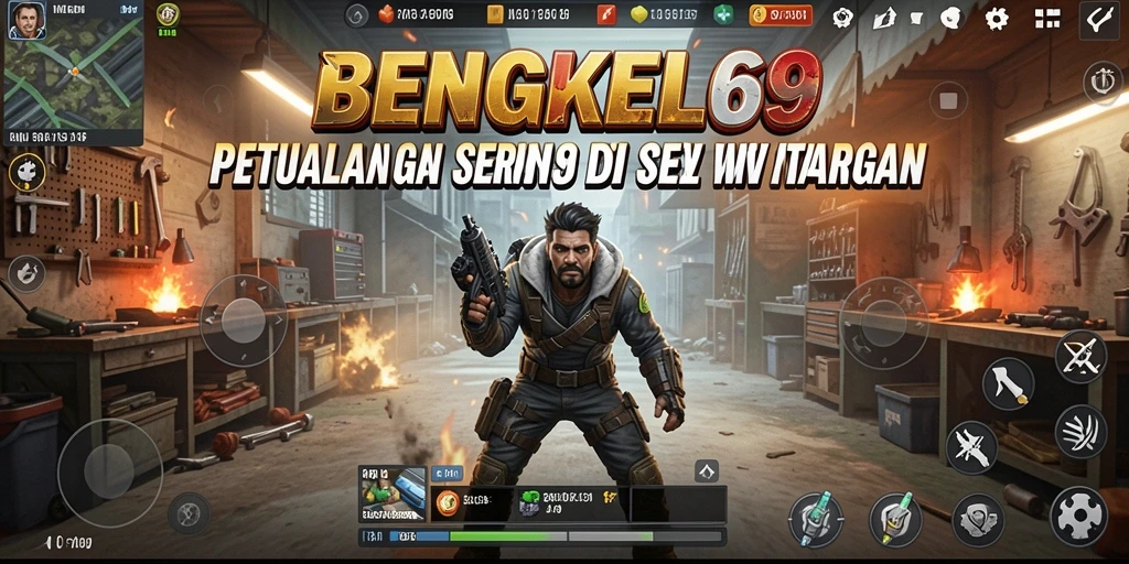 Screenshot memperlihatkan petualangan seru di dunia BENGKEL69.