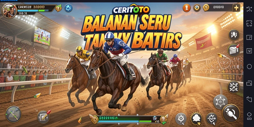 Tampilan gameplay balapan seru di CERITOTO