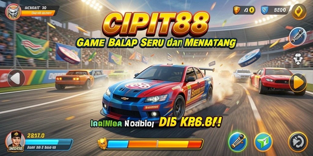 Gameplay balap yang seru dan mendebarkan di CIPIT88.