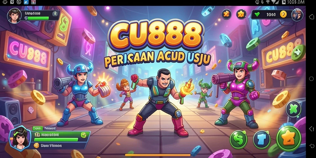 Screenshot CU888 menampilkan gameplay Arcade yang seru dan menantang.