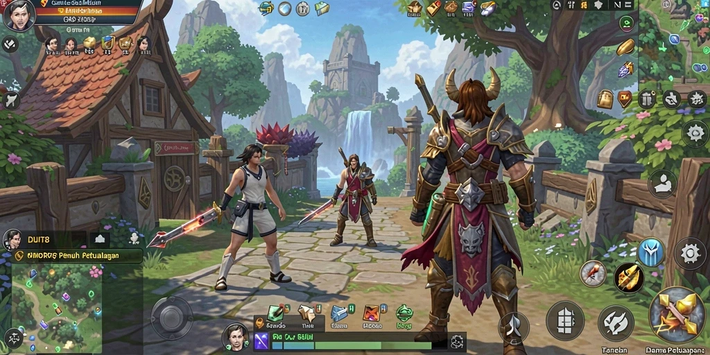 Tangkapan layar gameplay yang menggambarkan petualangan seru di DUIT8.