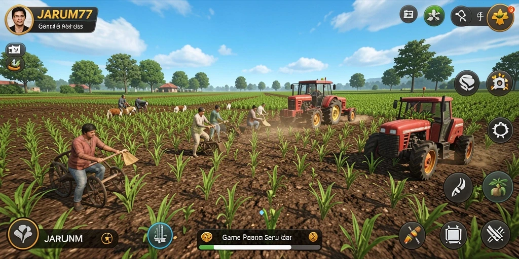 Gameplay JARUM77 yang menarik dalam dunia pertanian.