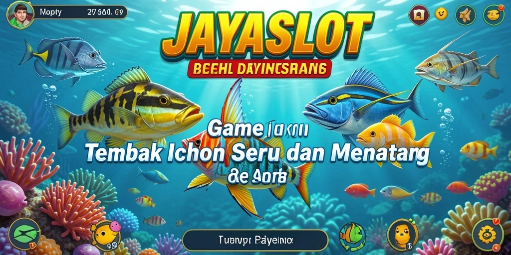 Screenshot menampilkan aksi seru gameplay Tembak Ikan JAYASLOT.
