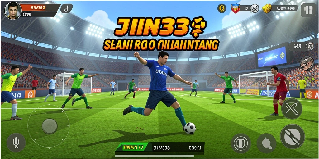 Tampilan gameplay JIN33 yang menampilkan aksi olahraga seru.