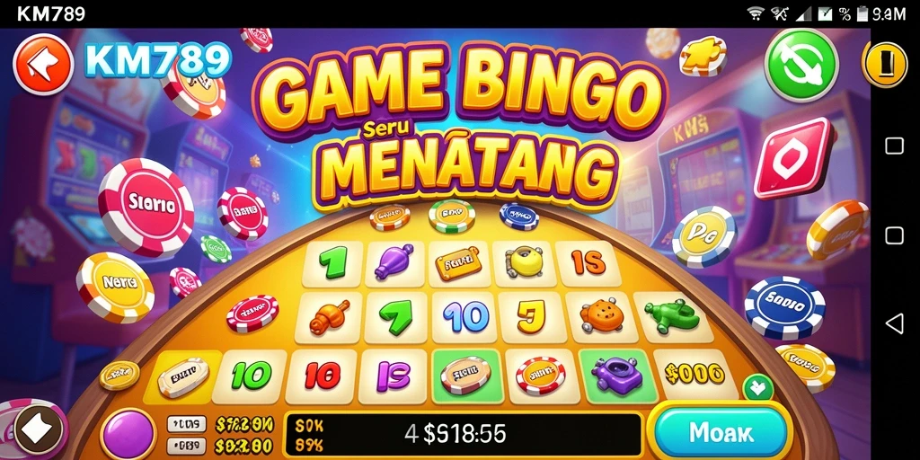 Screenshot dari gameplay Bingo KM789 yang menarik dan interaktif.