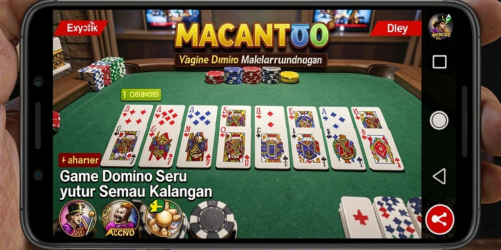 Tampilan gameplay Domino yang menarik dan interaktif