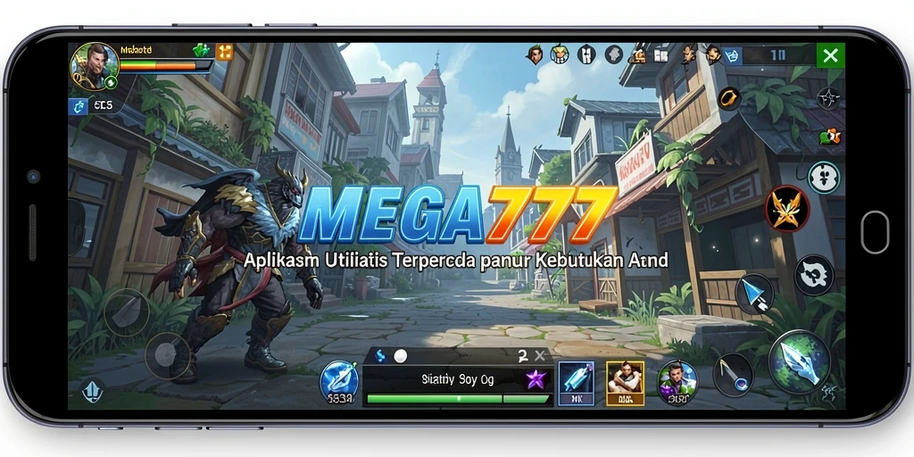 Tampilan aplikasi MEGA777 dengan antarmuka yang modern dan fungsional.