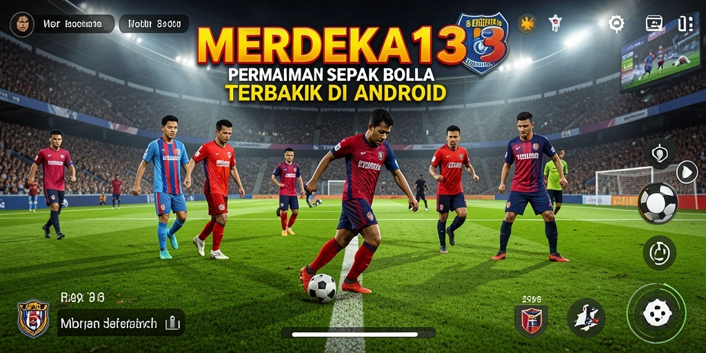 Gameplay sepak bola seru di MERDEKA138 dengan grafik yang memukau.