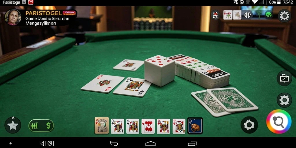 Tampilan gameplay seru PARISTOGEL dengan suasana domino yang menegangkan.