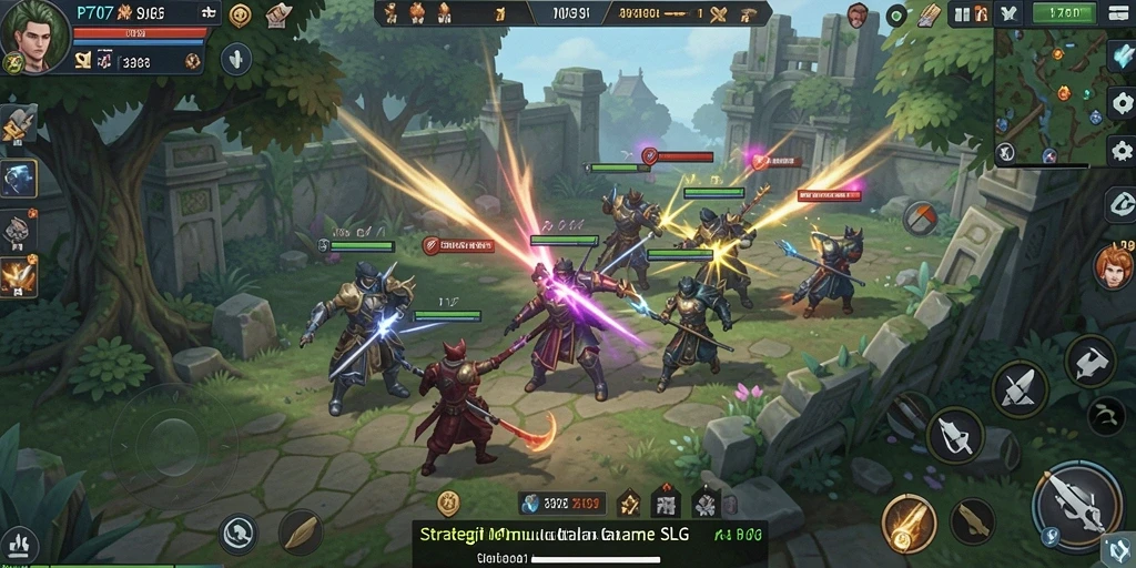Tampilan gameplay seru dan strategi dalam PT707.
