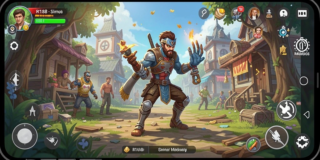 Screenshot gameplay RI188 yang menampilkan simulasi kehidupan yang mendebarkan.