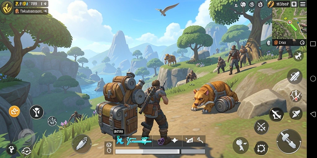 Tampilan gameplay <strong>RR789</strong> yang menakjubkan dalam dunia terbuka.