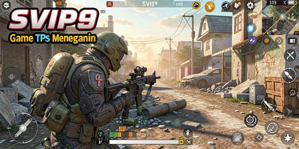 Tangkapan layar gameplay SVIP9 menampilkan pertempuran mendebarkan dalam genre TPS.